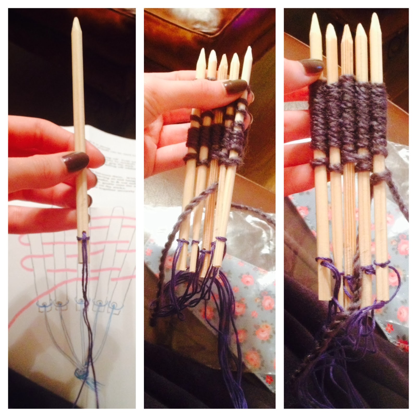 Daisy Damask New Technique Stick Weaving