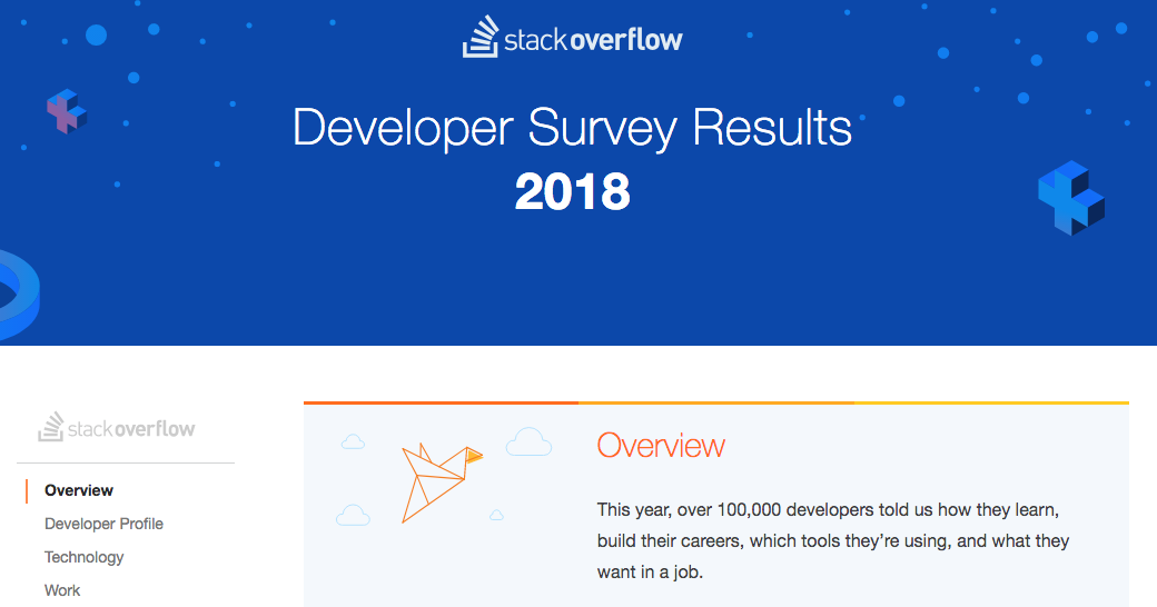 Stack Overflow Developer Survey 2018 の Python 関連データまとめ - Life with Python