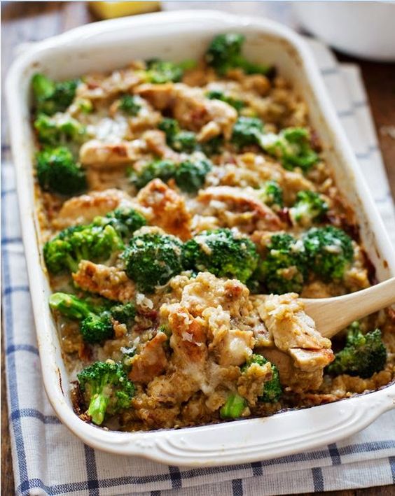 creamy chicken quinoa and broccoli casserole NEWS RECIPES