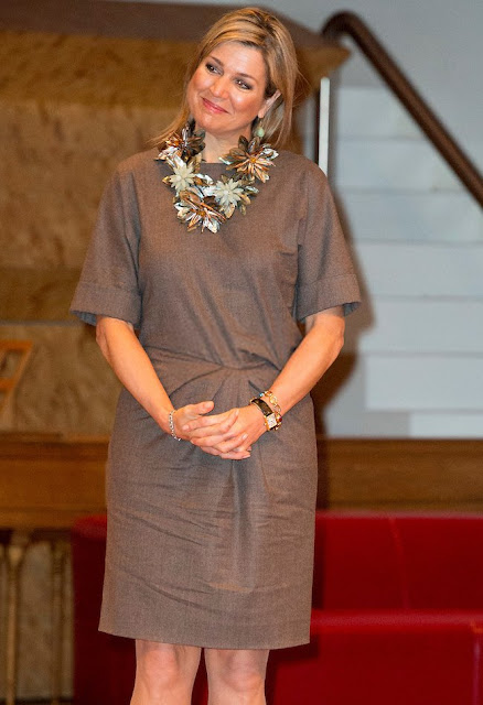 Dutch Queen Maxima attended the symposium of "Music Education we do together" (Muziekeducatie doen we samen)