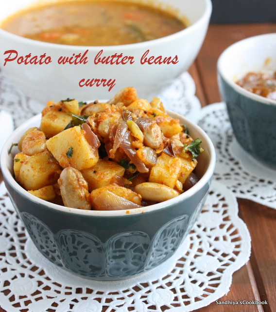 Sandhiya's Cookbook Potato Butter Beans Curry Potato with Butter