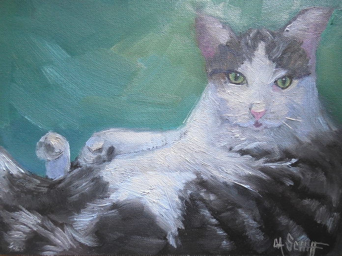 Palette Knife Painters, International Pet Painting, Cat Painting