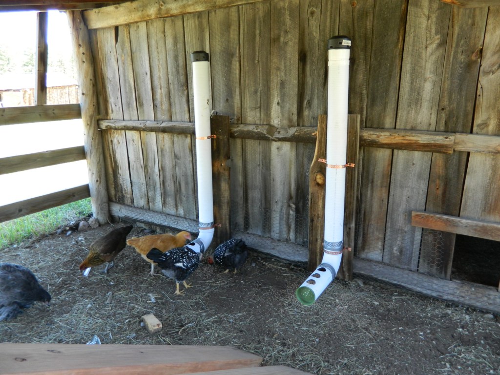 Meanwhile, back at the ranch...: Gravity Fed Poultry Feeder