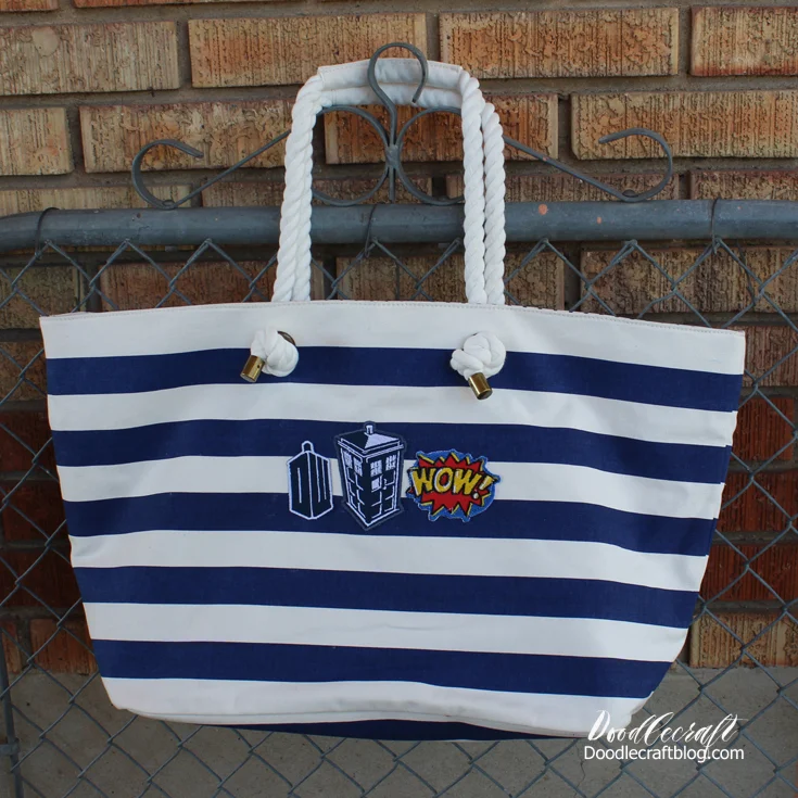 Doctor Who Patches Tote Bag!