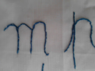 letras em ponto pé de flor