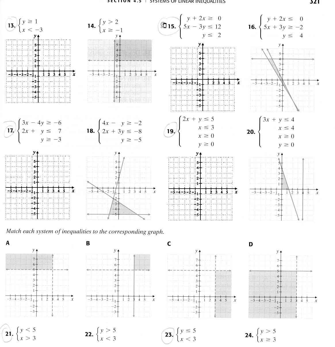 Homework assignment no 5 linear graphs picture