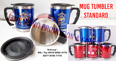 mug tumbler, mug promosi, mug stainless steel, Mug standard Promosi, Tumbler Mug Gagang, Mug Tumbler Warna