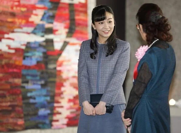 Princess Kako attended the opening ceremony of the 19th Tokyo International Great Quilt Festival at Tokyo Dome