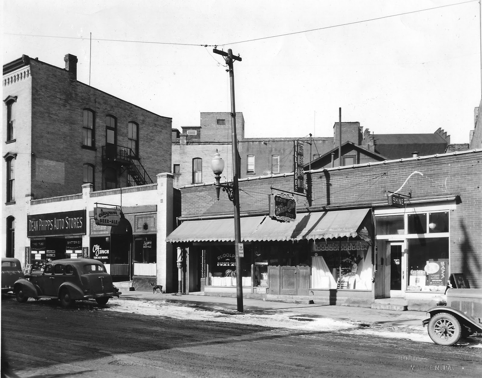 Retiring Guy's Digest Then and Now 200 block of Pennsylvania Avenue West near Liberty Street
