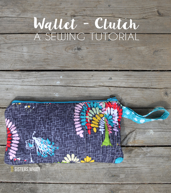 [pin tuck pleats] Wallet Clutch Tutorial Sisters, What!
