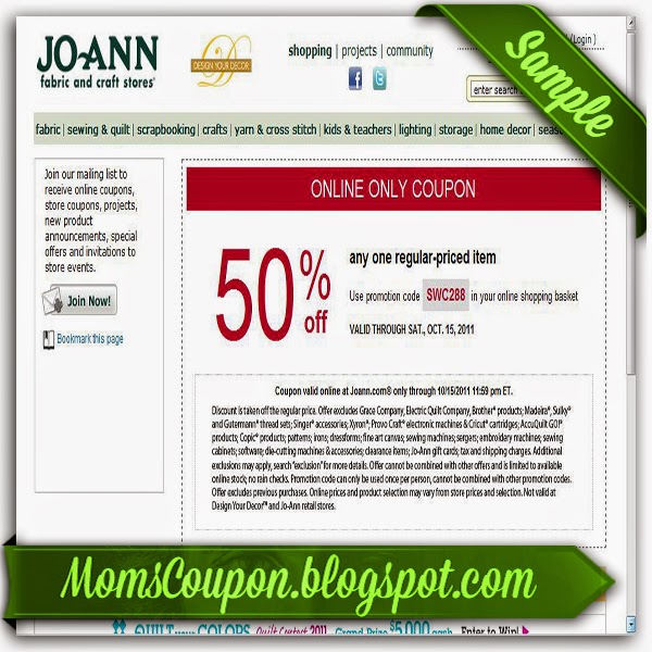Make the most of Free Printable Joann Coupons Free Printable Coupons 2015