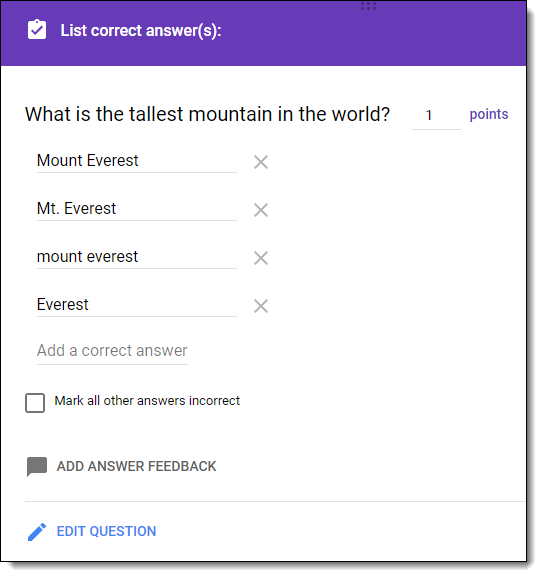 Control Alt Achieve Multiple Correct Answers In Google Form Quizzes
