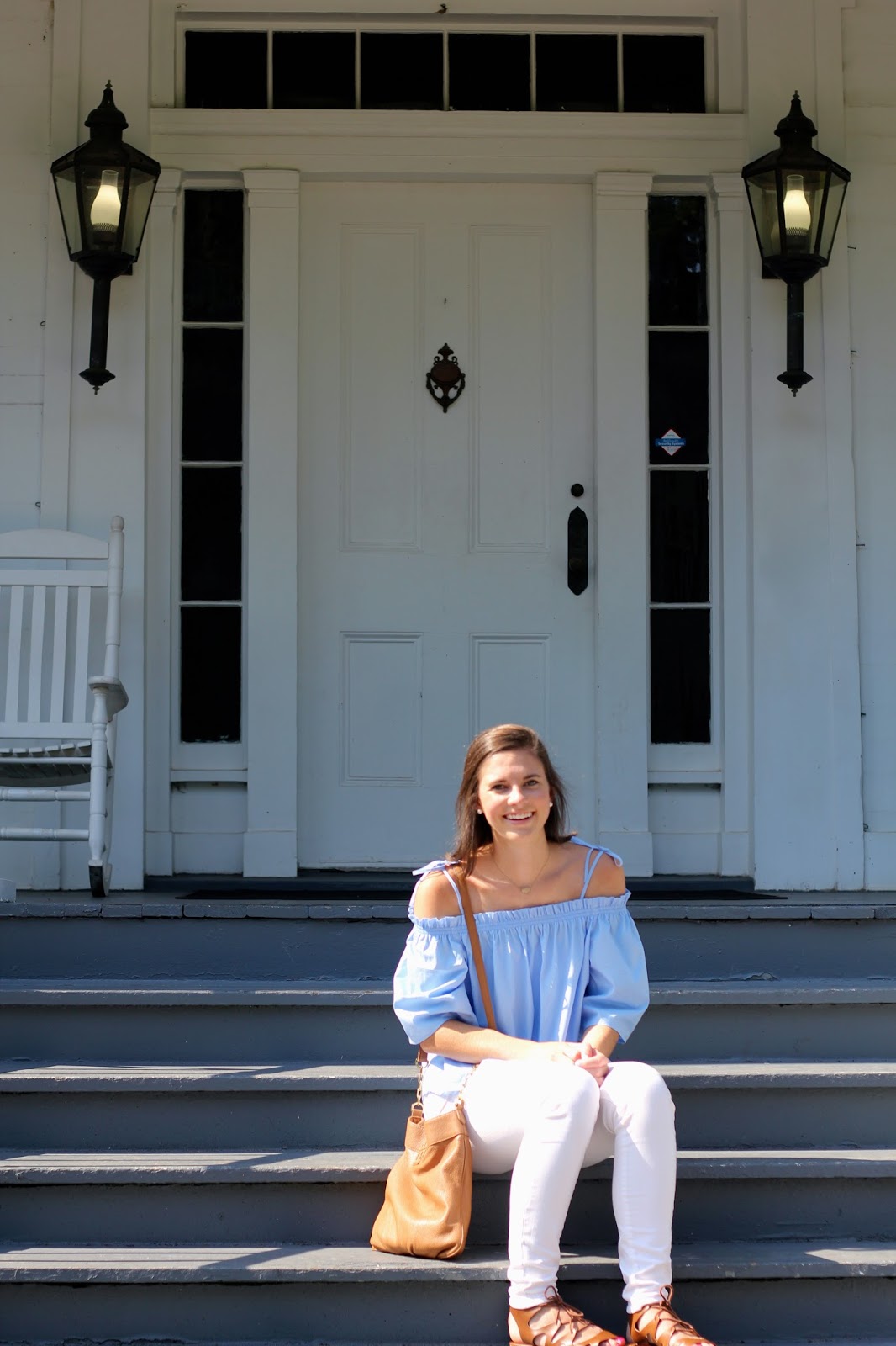 Carolina Blue Off The Shoulder Top