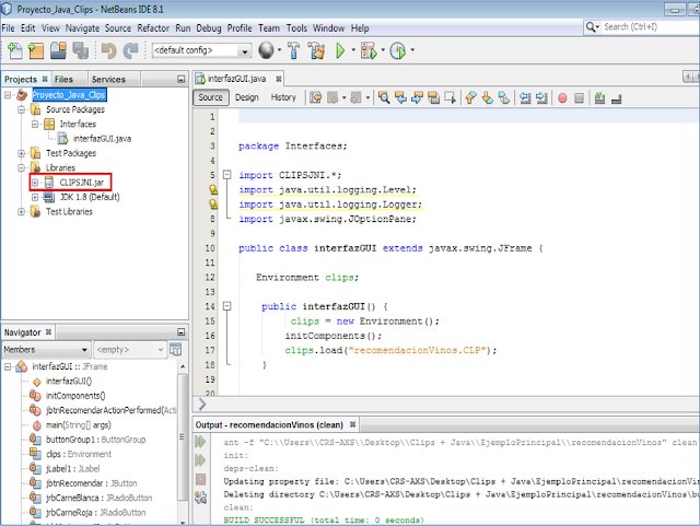 Integración de ClipsJNI–JAVA