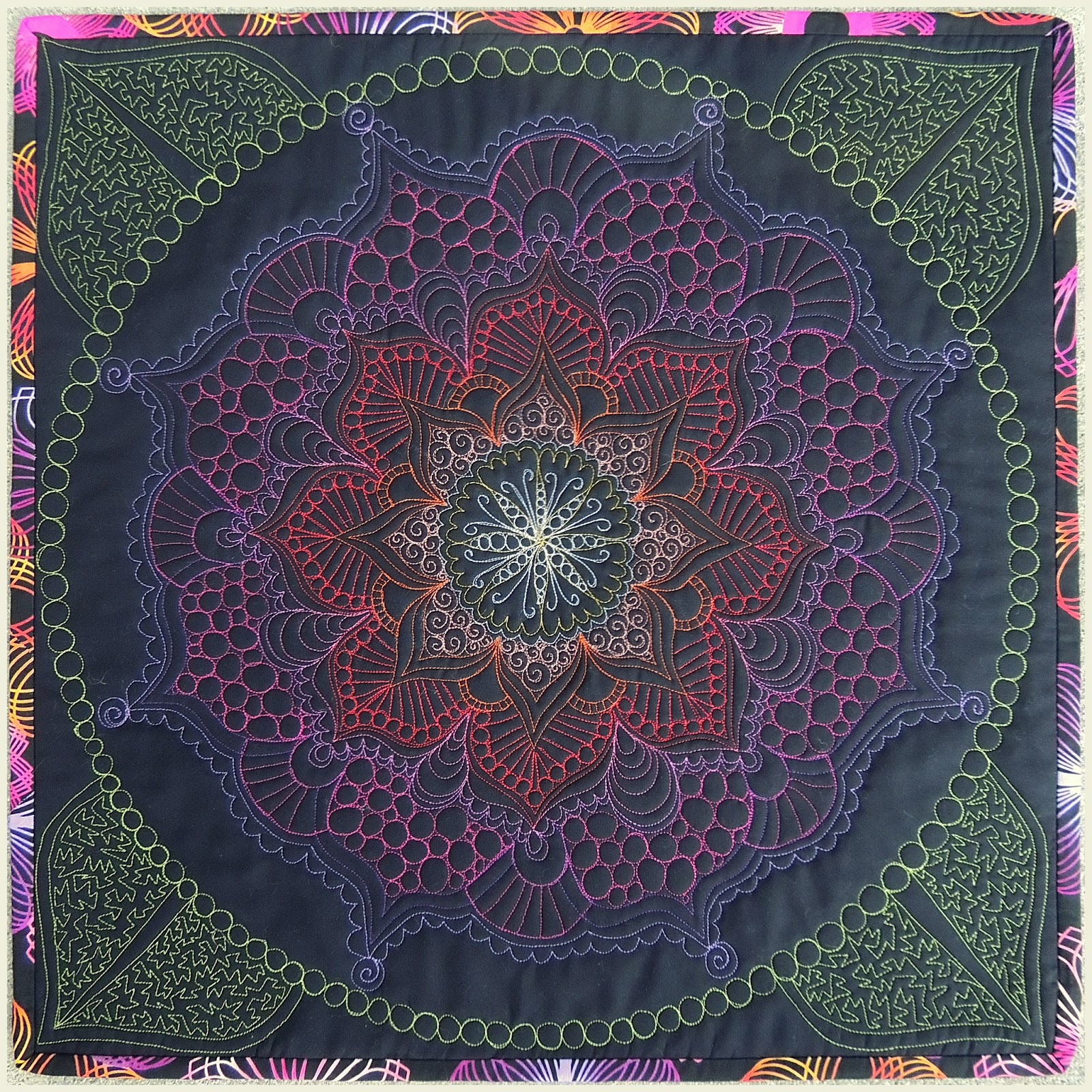 Project Quilting "It's All About That Thread" Mystical Mandala