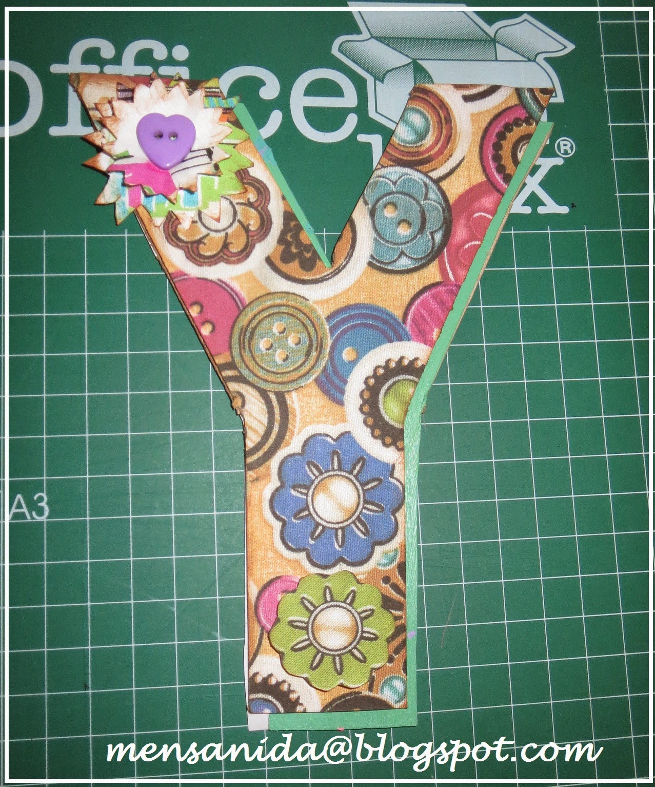 Mensanida craft: Letras Scrapbooking para decorar la pared de la craft ...
