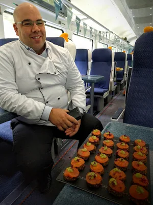 fresh salmon on brown bread from Chef Rodolpho Leonardo from the Conservatory Restaurant at the Riverside Hotel in Sligo Town