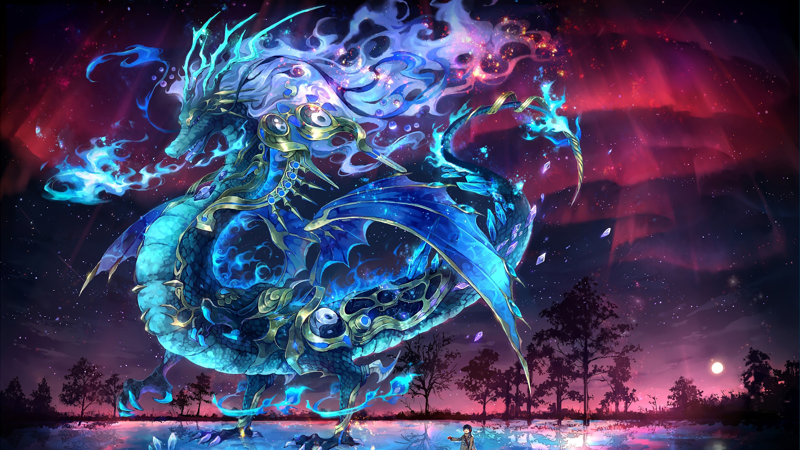 Fantasy, Dragon, Anime, 4K, #105 Wallpaper