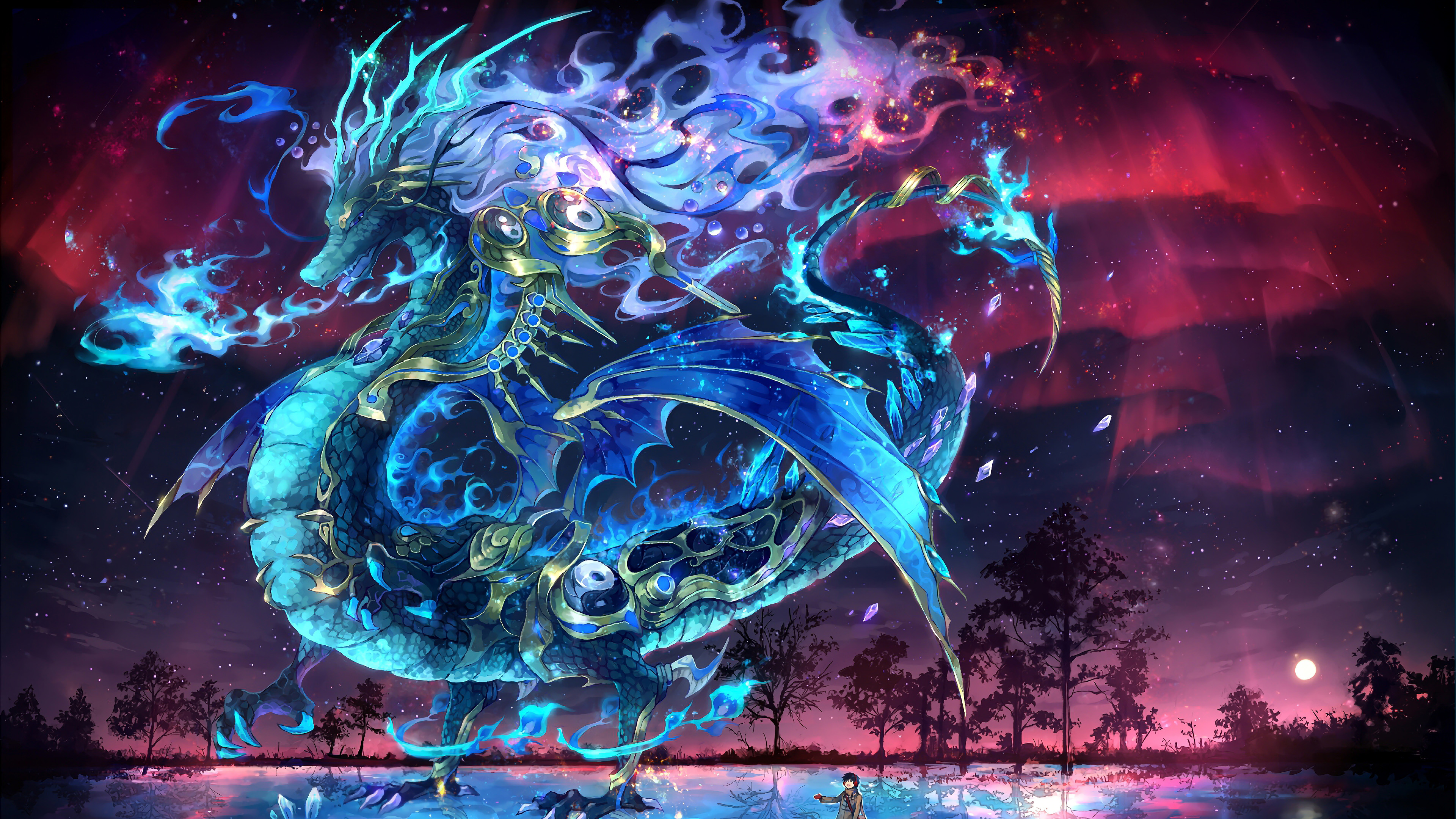 Fantasy, Dragon, Anime, 4K, #105 Wallpaper PC Desktop