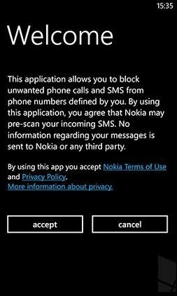 Block Number On Windows Phone