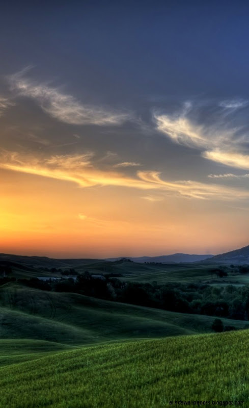 800x1280 Tuscany Sunset Road  Nature Nexus 7 wallpaper