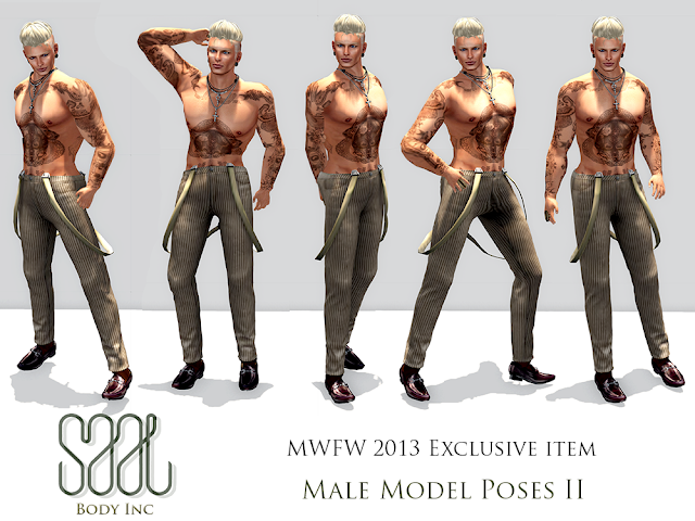 Male Model Poses II :: MWFW 2013 - EXCLUSIVE ITEM! | SAAL Body Inc