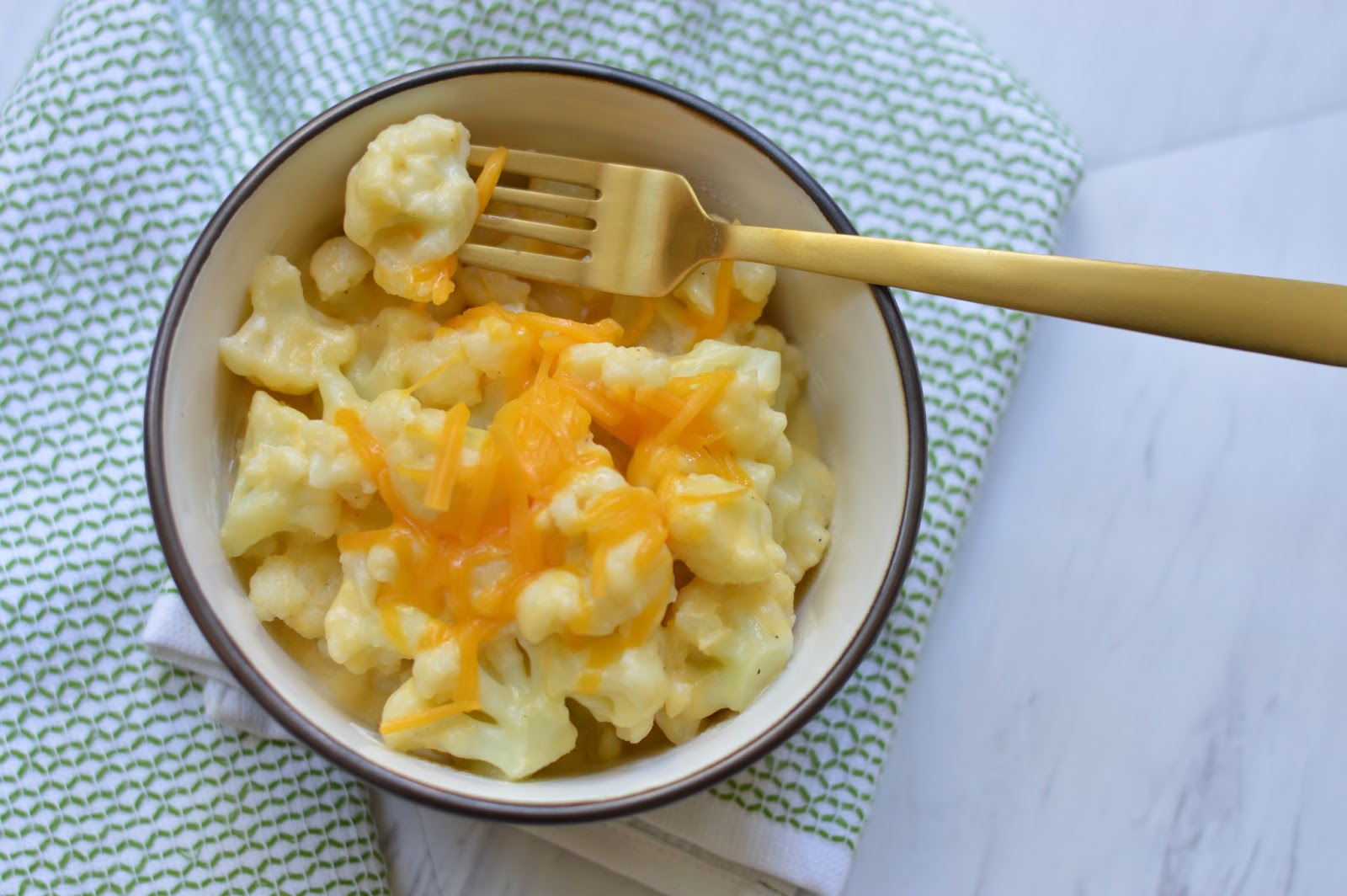 A Blonde's Moment Cauliflower Mac & Cheese