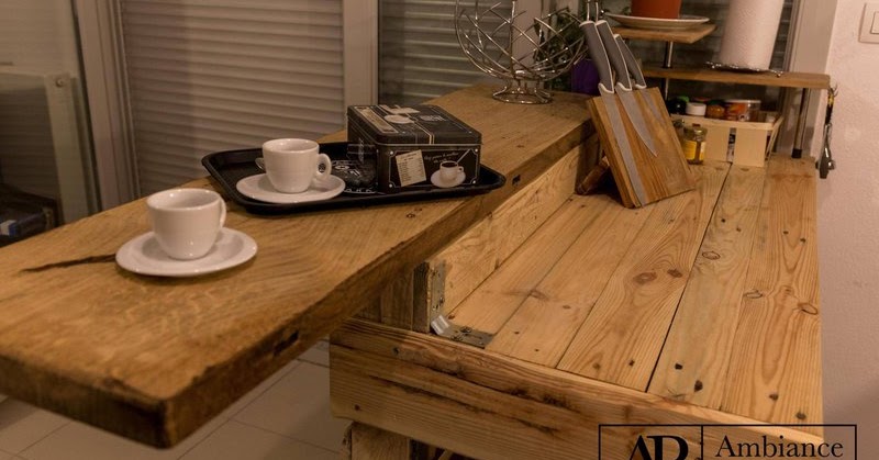 Mueblesdepalets.net: Barra y mueble auxiliar para cocina