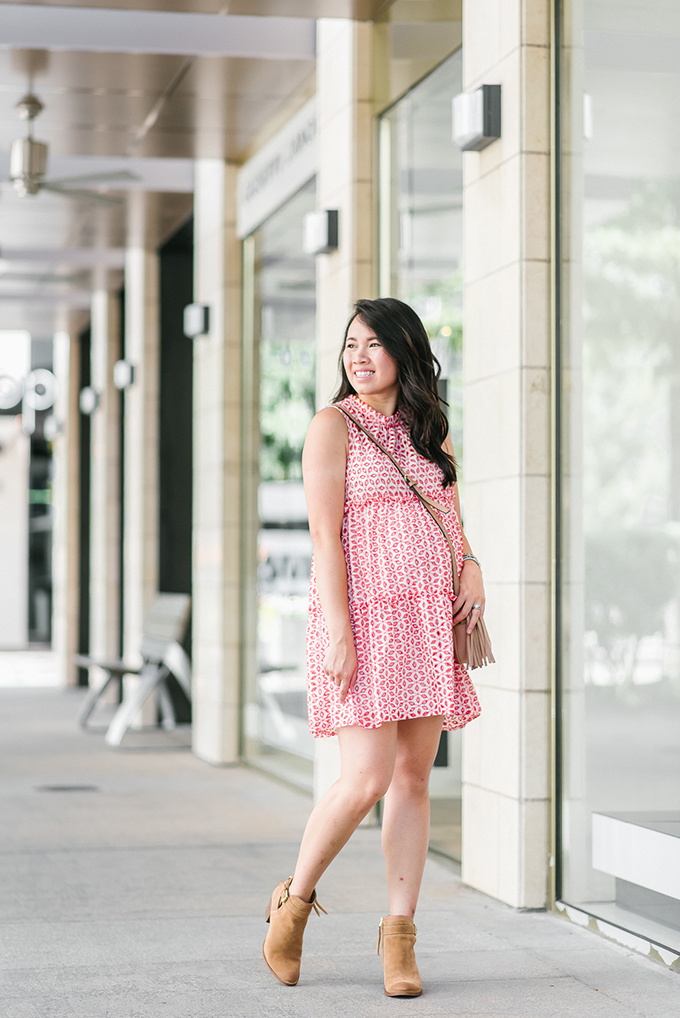 shift dress with booties