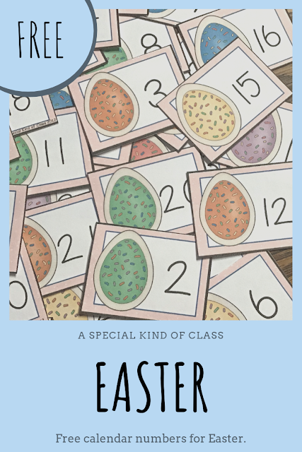 A special kind of class: Easter Calendar Freebie A special kind of class: Easter Calendar Freebie