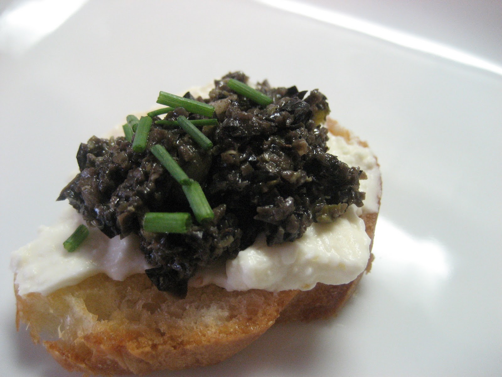 I'm Cookin' In My Kitchen Creamy Feta with Olive Tapenade Crostini