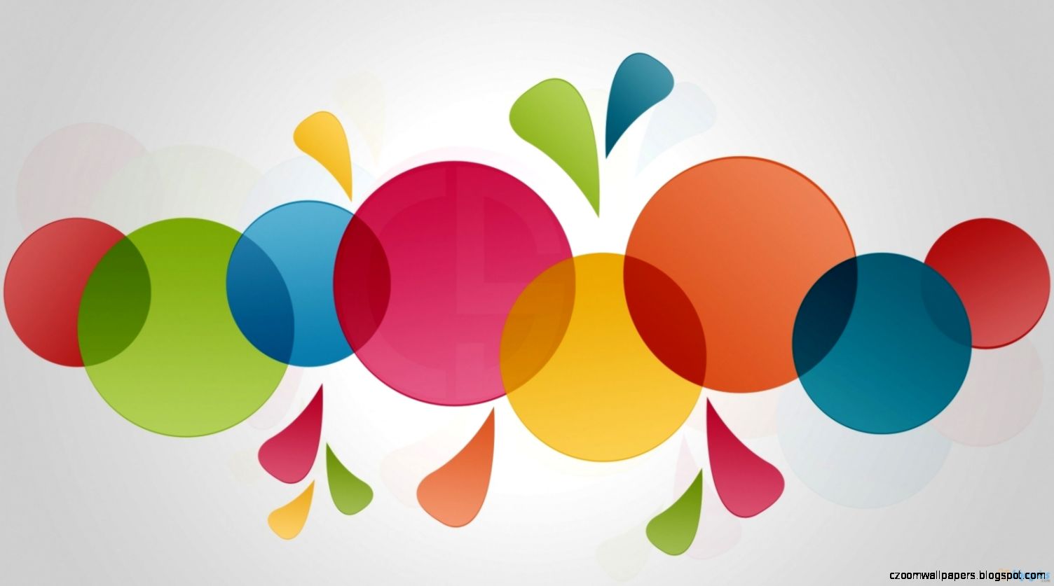 Abstract Colored Circles Wallpaper HD 4995 Wallpaper