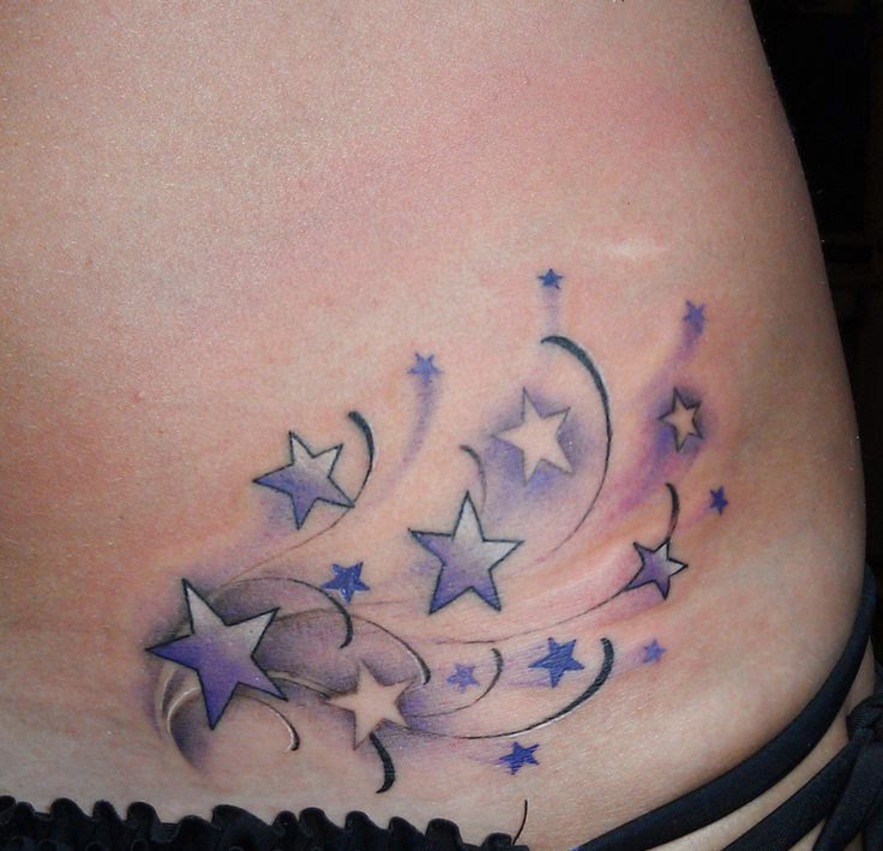 Tatuajes De Estrellas Para Mujeres - Imágenes de tatuajes de estrellas para mujeres