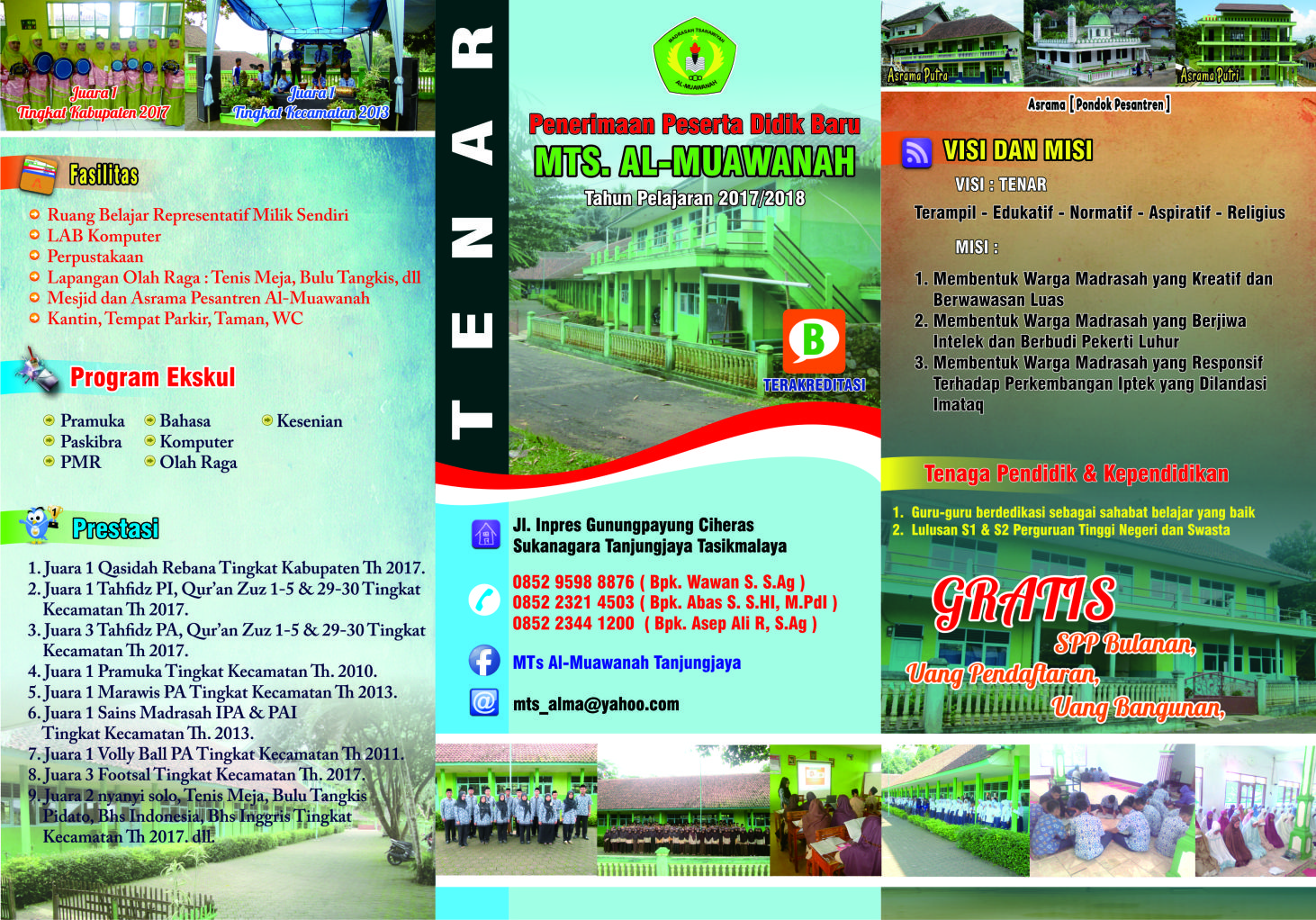 Contoh Brosur Sekolah Percetakan Binary