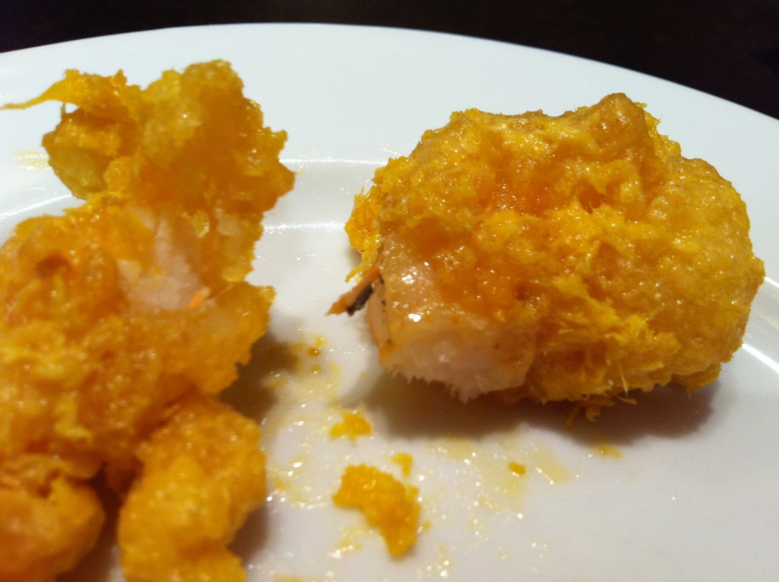 Street Food Warms Your Heart Deep Fried Prawns in Salted Egg Yolk