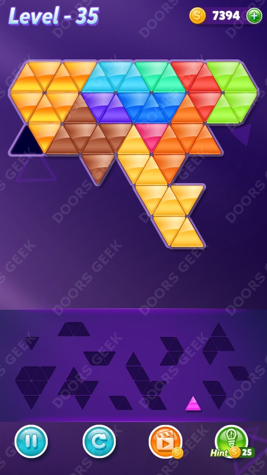 Block! Triangle Puzzle 12 Mania Level 35 Solution Doors Geek