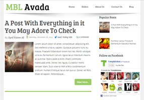 Avada Blogger Template
