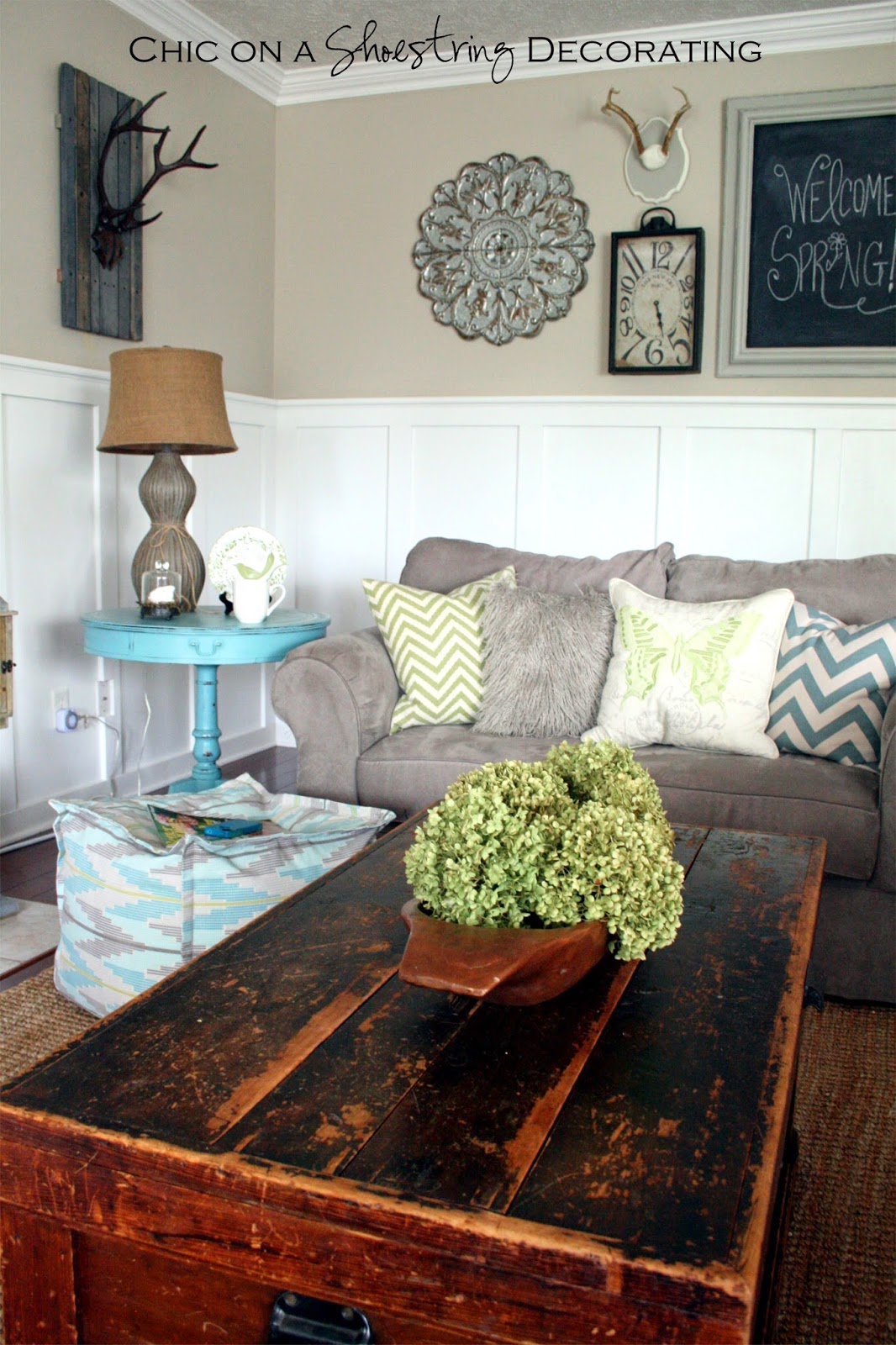 farmhouse chic decor, chic on a shoestring decorating blog