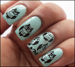 owl nail nails owls crazy manicure talia polishes