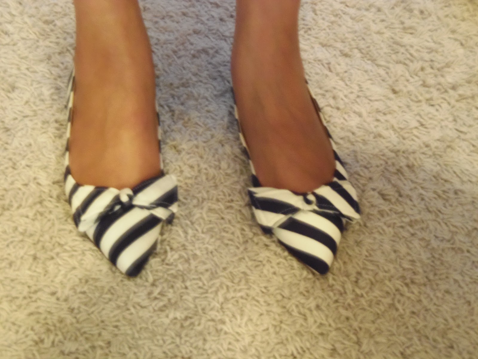 j crew navy flats