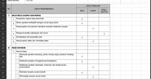 Aplikasi Raport Kurikulum 2013 PAUD umur 45 Tahun Aplikasi Raport Kurikulum 2013 PAUD umur 45 Tahun