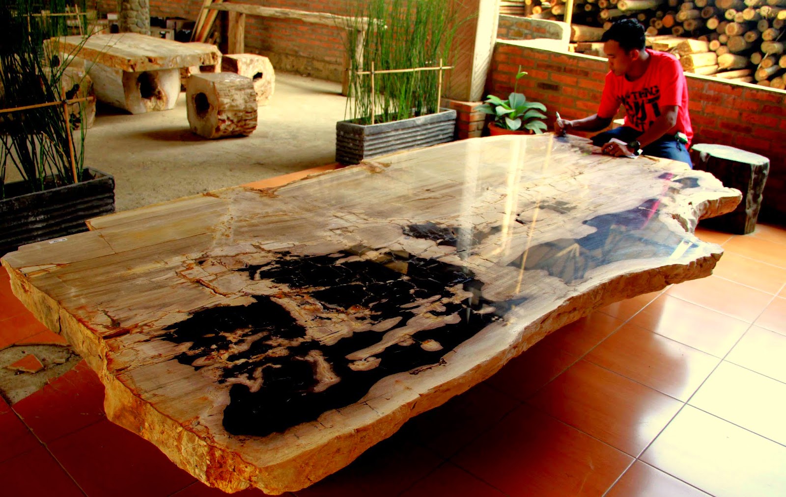 wood and stone мебель