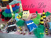 decoração de mesa carros disney
