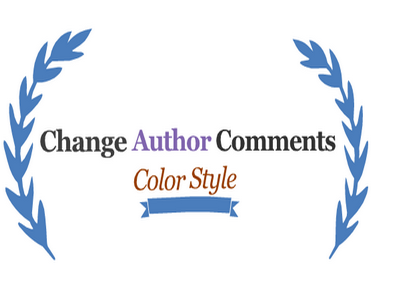 Change Author Comments Color Style
