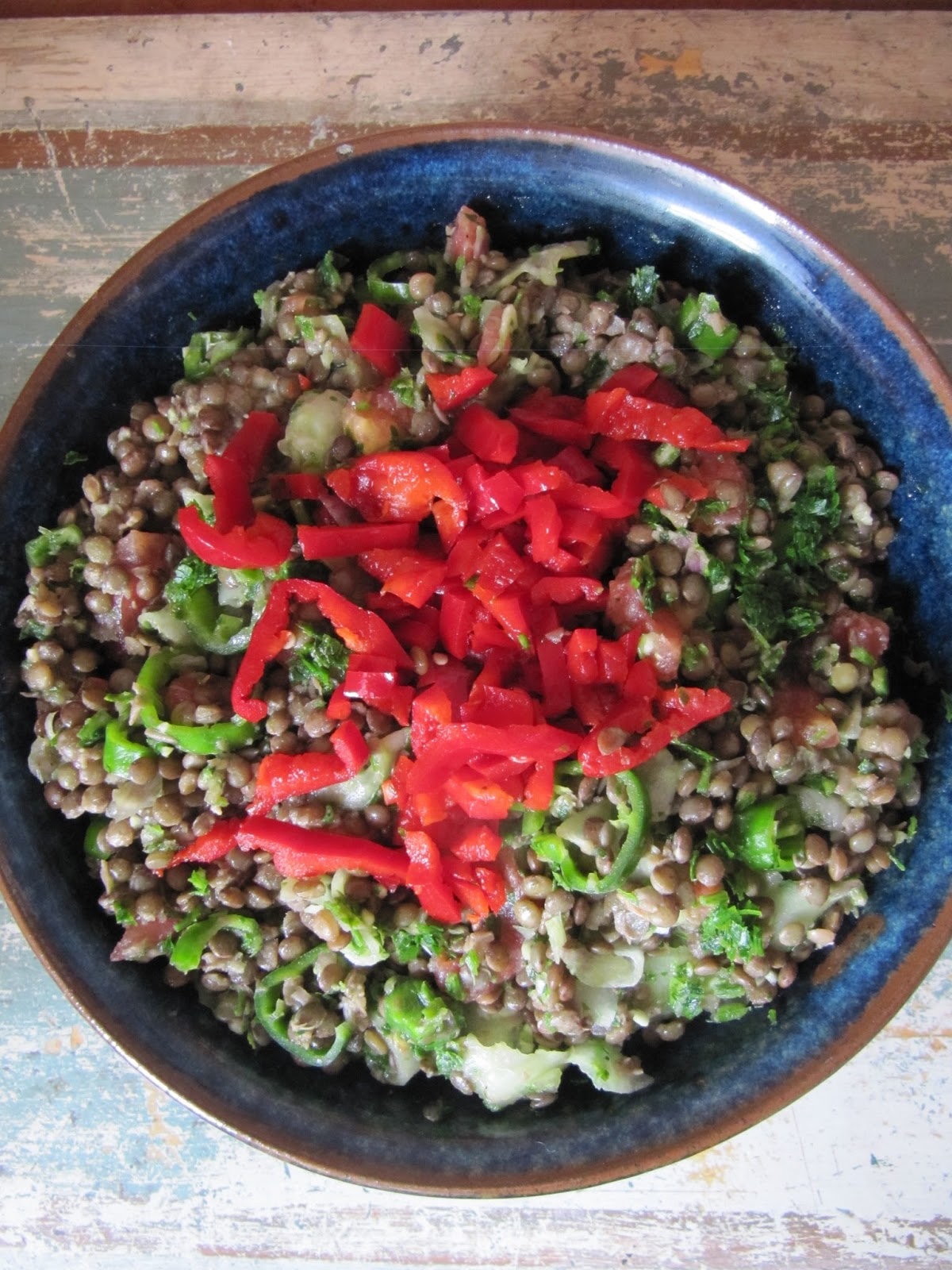 La cuisine d'ici et d'ISCA: Salade de lentilles Esaü
