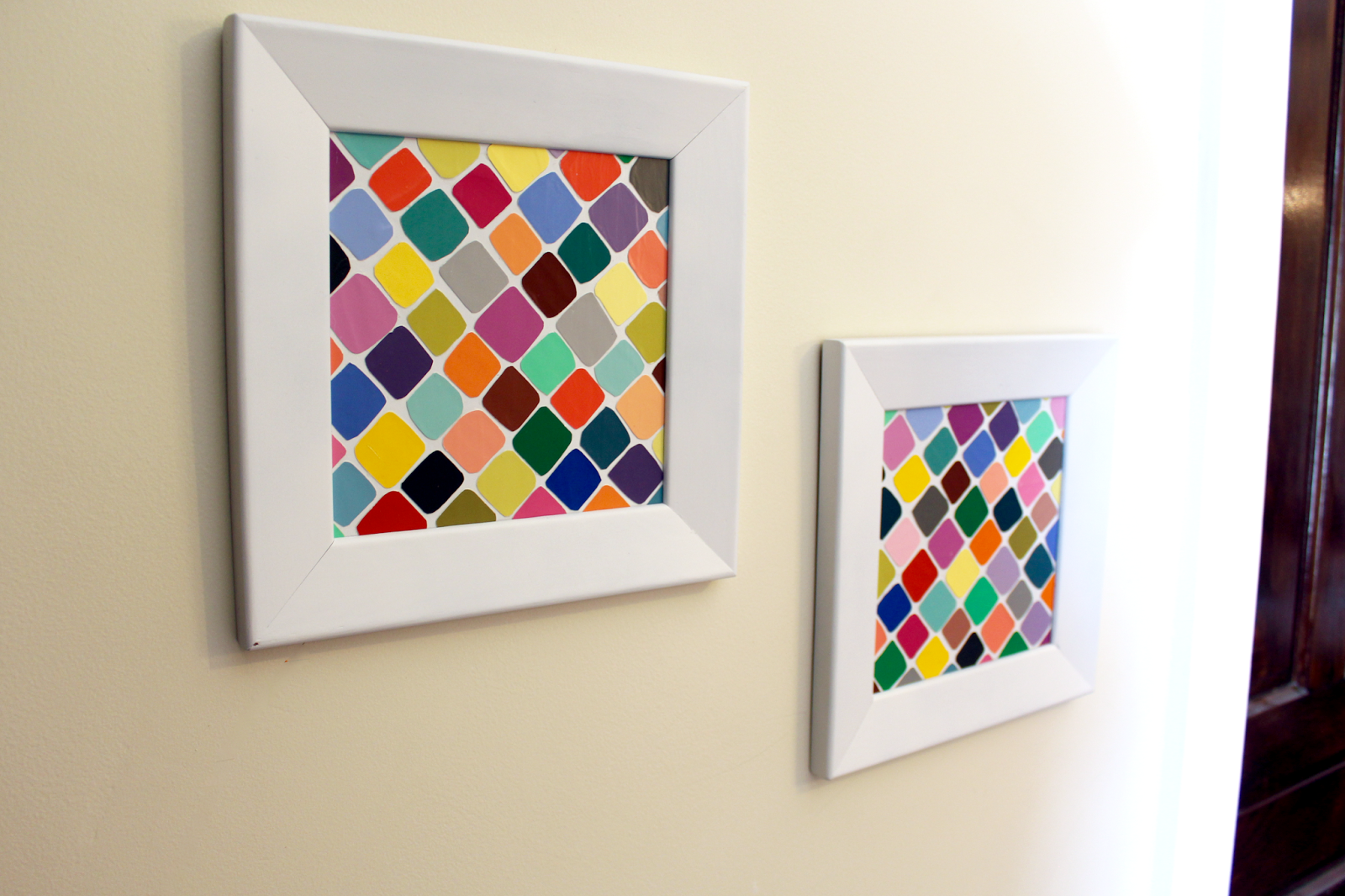 DIY Paint Chip Art Sarah & Nick