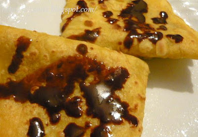 Vegan Pancakes with Chocolate, Orange and Flax Seeds