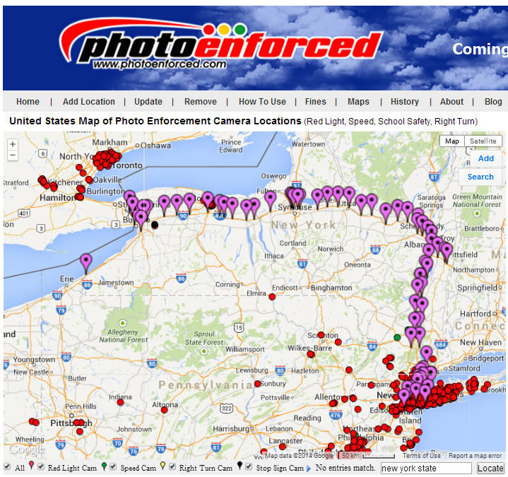 Pay Nyc Traffic Ticket >> NY E-ZPass Toll Road Camera Locations Map Pay Nyc Traffic Ticket >> NY E-ZPass Toll Road Camera Locations Map