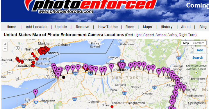 Ez Pass Telephone Number New York NY E-ZPass Toll Road Camera Locations Map