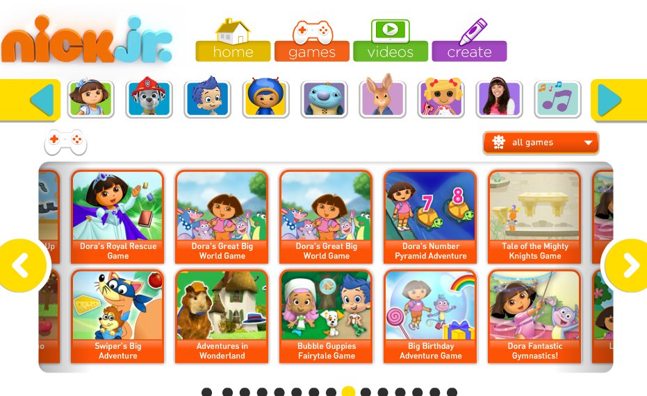 16 LEARNING GAMES NICK JR